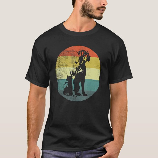 Camiseta Boerboel Dog Retro Design (Frente)