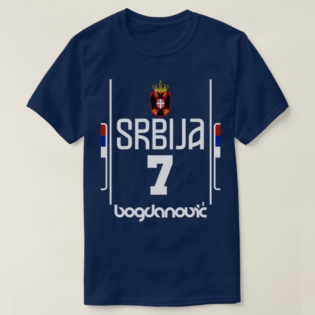 Camiseta Bogdan Bogdanovic Retro Sérvia Ventilador Euro de  (Frente do Design)