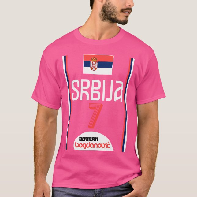 Camiseta Bogdan Bogdanovic Retro Sérvia Ventilador Euro de  (Frente)