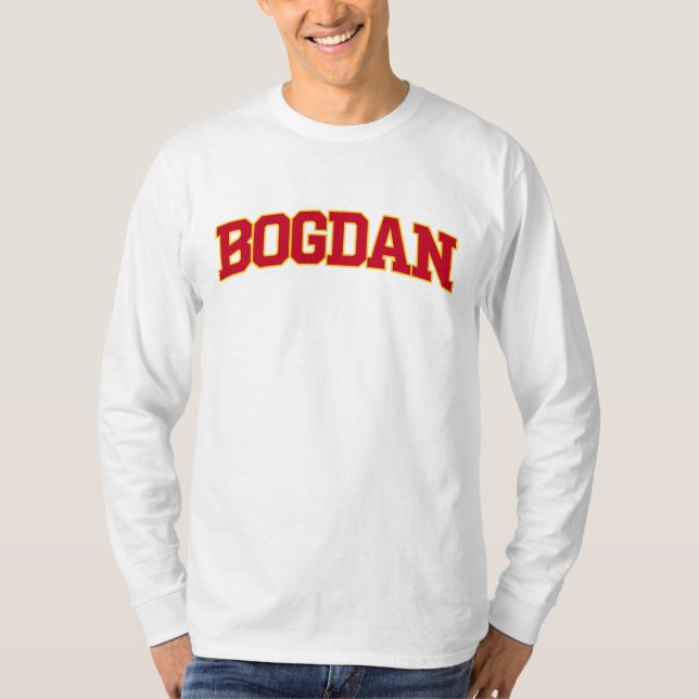 Camiseta Bogdan Bogdanovic - T-Shirt de Basquete de Atlanta (Frente)