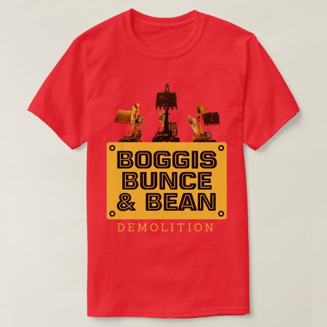 Camiseta Boggis Bunce Bean Demolition FantasticFox (Frente do Design)