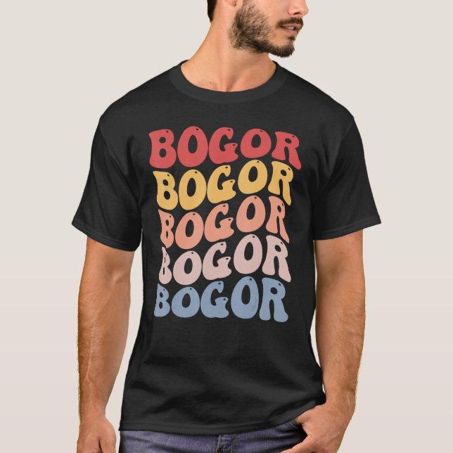 Camiseta Bogor City Groovy Retro (Frente)