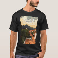 Bogota Colombia Illustration Viagem Art Vintage