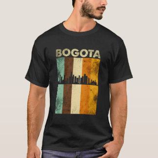 Camiseta Bogota Skyline Colômbia América do Sul Colômbia Fa