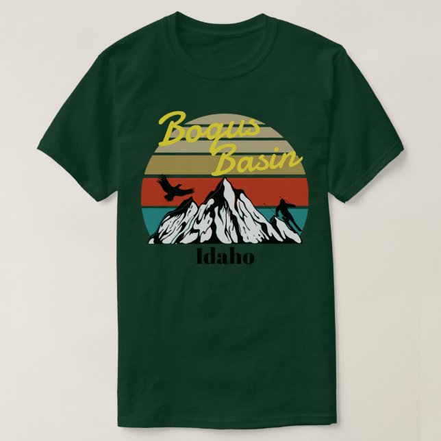 Camiseta Bogus Basin ski Idaho (Frente do Design)