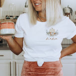 Camiseta BOHEME Boho Terracotta Floral Pumpkin Mama<br><div class="desc">A Coleção BOHEME apresenta terracota boêmica e florais brancos de outono com uma bela abóbora branca e uma combinação moderna de fontes boêmicas. Esta coleção é perfeita para um pequeno evento de chá de fraldas temático de abóbora! Compre a Coleção de Boheme de cheio para um tema coeso do outono....</div>