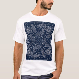 Camiseta Bohemian Paisley Vintage Impressão