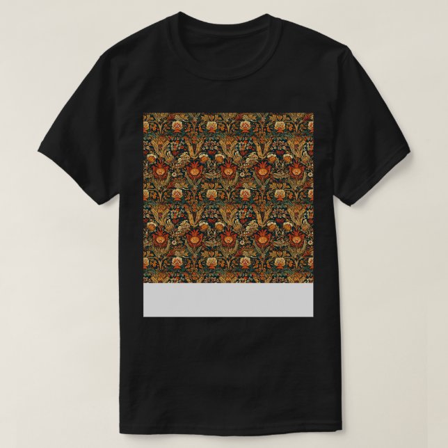 Camiseta Bohemian Seamless Pattern Boho Hippie Gypsy Flower (Frente do Design)