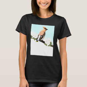 Camiseta Bohemian Waxwing Bird Birdwatcher Biol