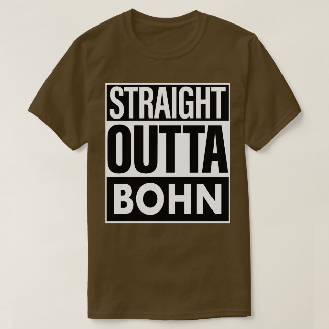 Camiseta Bohn Name Hetero Outta Bohn (Frente do Design)