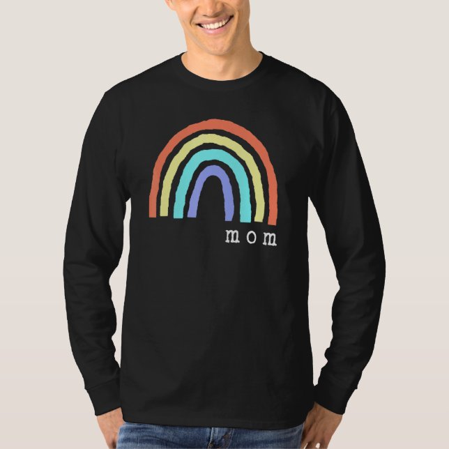 Camiseta Boho Arco-Íris Mãe Orde Lbgtqia (Frente)