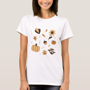 Camiseta Boho Autumn-Themed
