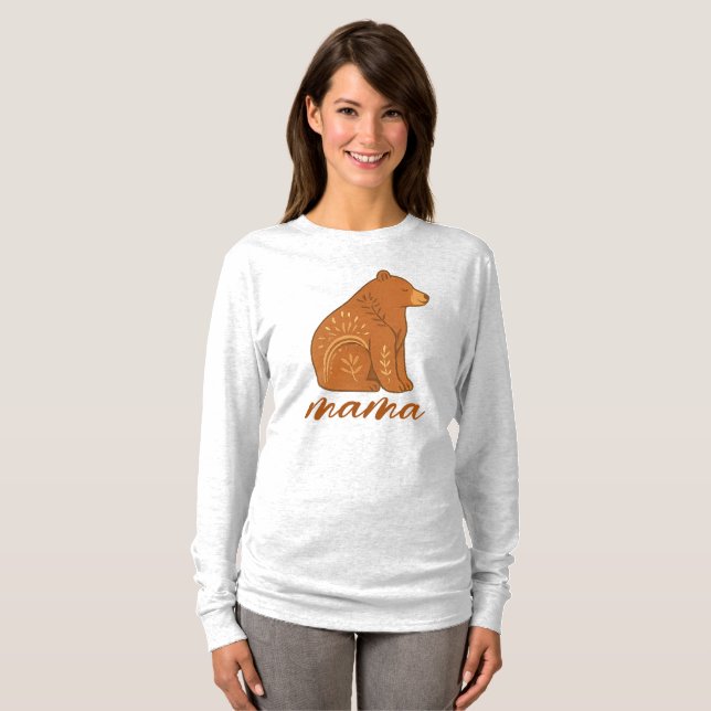 Camiseta Boho Bear Mama (Frente Completa)