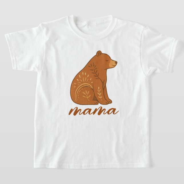 Camiseta Boho Bear Mama T-Shirt (Postura )
