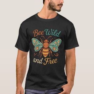 Camiseta Boho Bee Wild e Free Floral