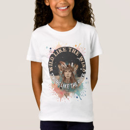 Camiseta Boho Chic Espírito Livre Sonhos de Pena