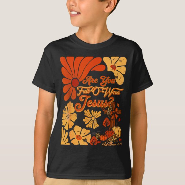 Camiseta Boho Christian Fall Thanksgiving Are You Fall-o-we (Frente)