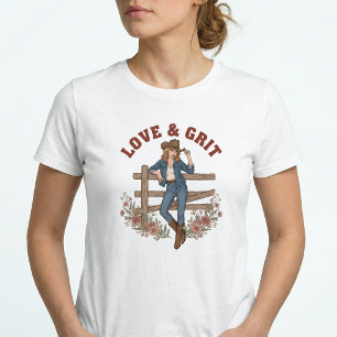 Camiseta Boho de Cowgirl Country Ocidental