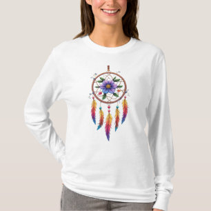 Camiseta Boho Dreamcatcher Design Long Sleeve for Peaceful