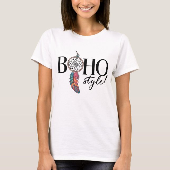 Camiseta Boho Dreamcatcher Free Spirit Style (Frente)