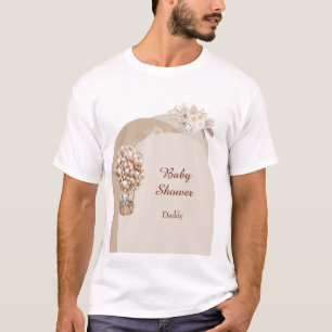 Camiseta Boho Elefante Balão de Ar Neutro Pampas