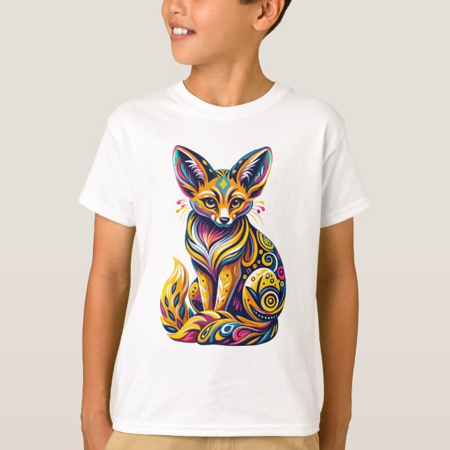 Camiseta Boho Fennec Fox (Frente)