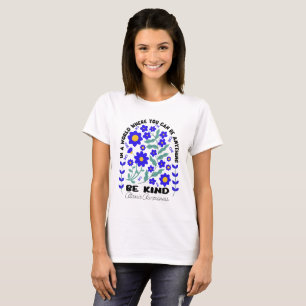 Camiseta Boho Floral Ataxia Seja gentil