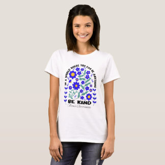 Camiseta Boho Floral Ataxia Seja gentil