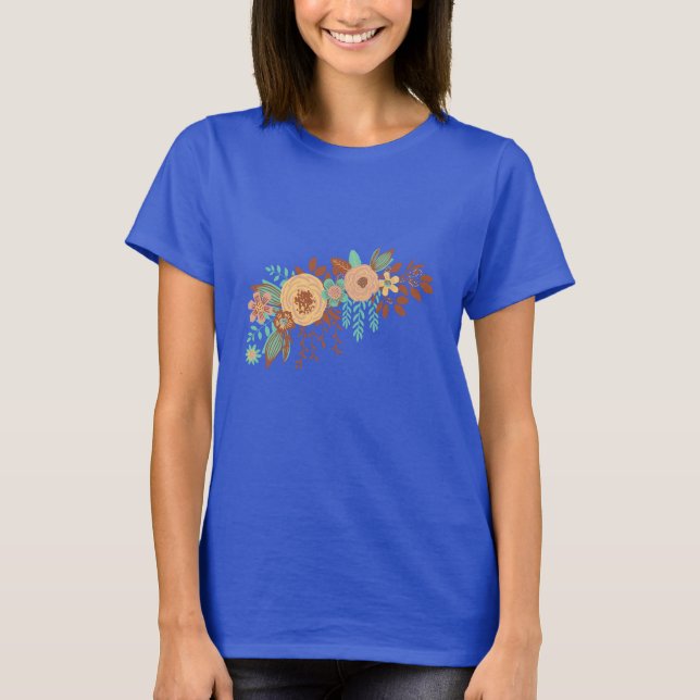 Camiseta Boho Floral Feminino  (Frente)