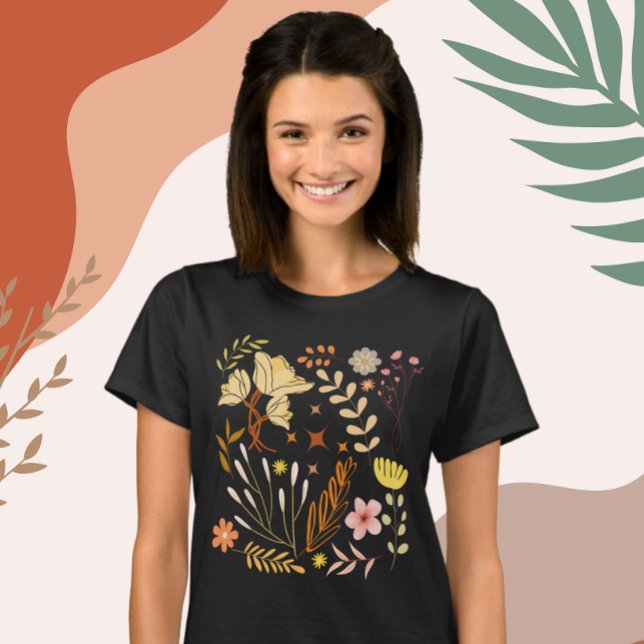 Camiseta Boho Floral Inspirado (Criador carregado)