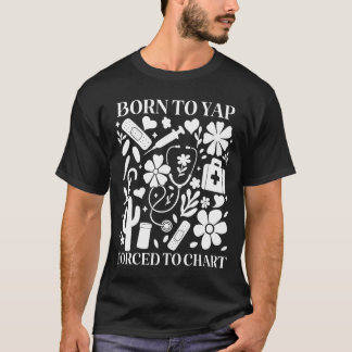 Camiseta Boho Floral Nascido Para Yap Forçado A Registrar