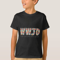 Boho Floral Wwjd Ele Amaria Primeiro Cristão Jes