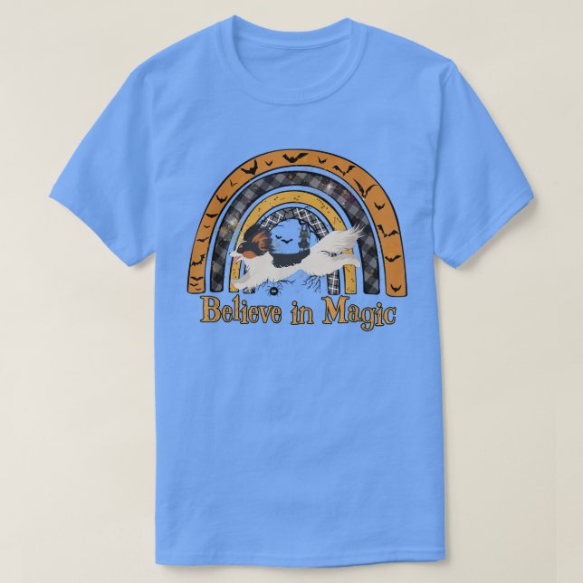 Camiseta Boho Halloween Papillion Dog Agilidade (Frente do Design)