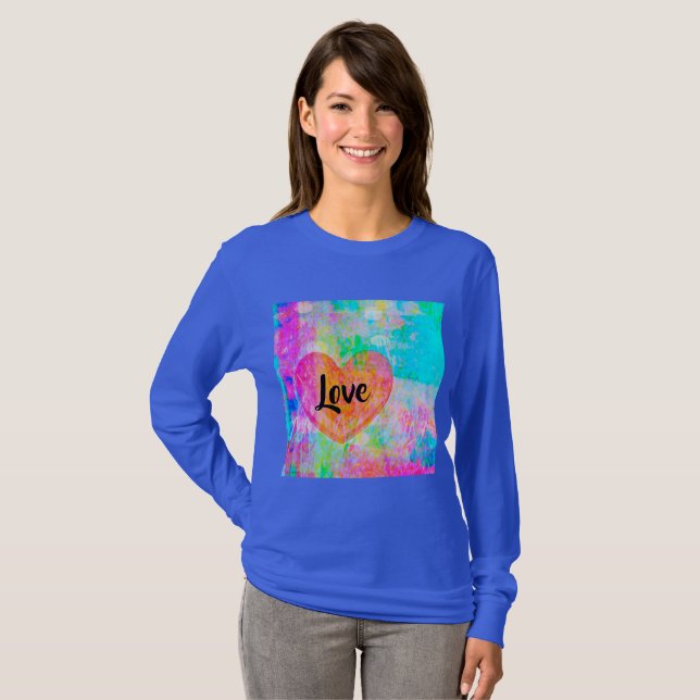 Camiseta Boho Heart Love (Frente Completa)