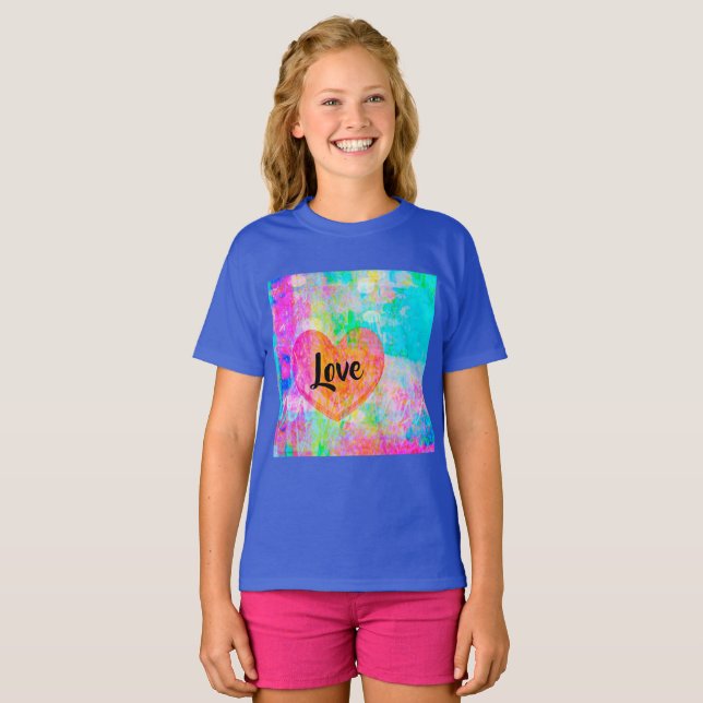 Camiseta Boho Heart Love (Frente Completa)