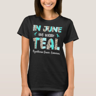 Camiseta Boho Leopardo June Vestimos Miastenia Teal Gravis