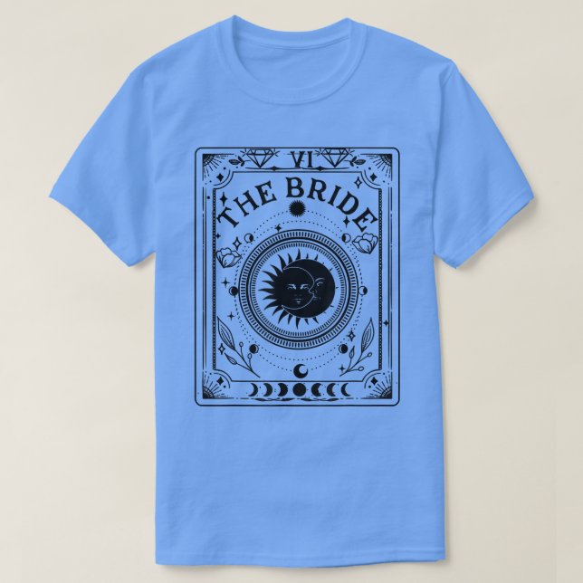 Camiseta Boho Mystic Tarot Celestial Bachelorette Brid (Frente do Design)