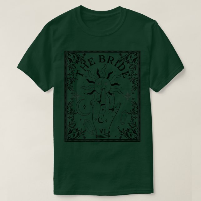 Camiseta Boho Mystic Tarot Celestial Bachelorette Brid (Frente do Design)