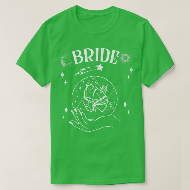 Camiseta Boho Mystic Tarot Celestial Bachelorette Brid (Frente do Design)