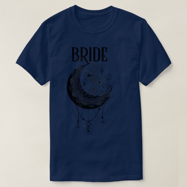 Camiseta Boho Mystic Tarot Celestial Bachelorette Brid (Frente do Design)