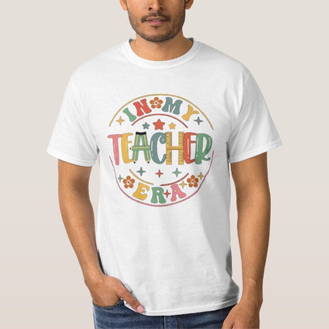 Camiseta Boho Neutra Professora Fofa  (Frente)