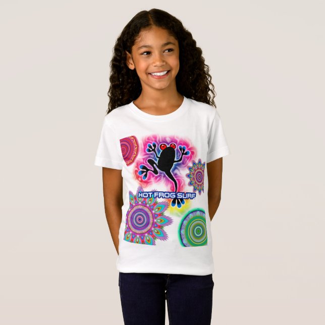 Camiseta Boho psicedelic Surf Jersey T shirt (Frente Completa)