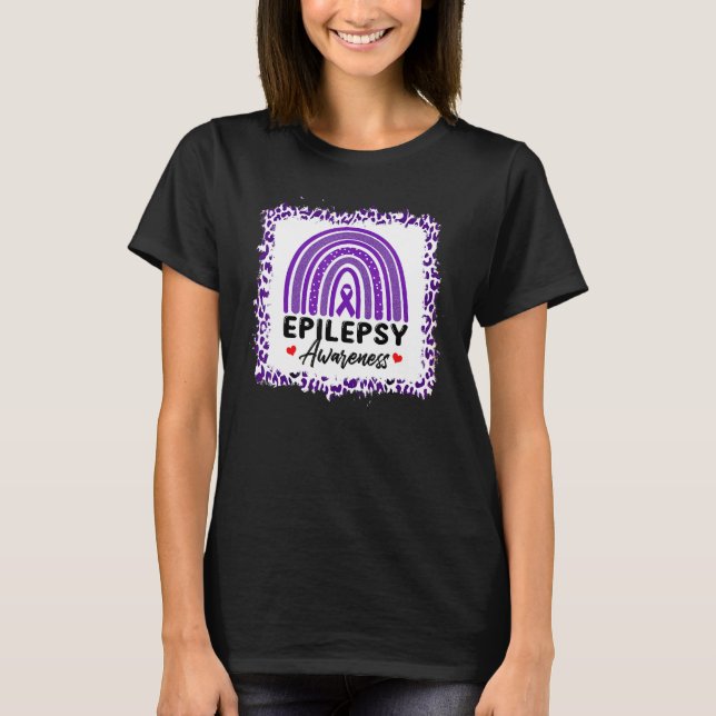 Camiseta Boho Rainbow Epilepsy Awareness Day Warrior Survio (Frente)