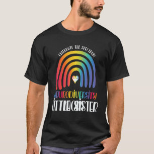 Camiseta Boho Rainbow Little Sister Neurodiversity Family M