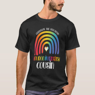 Camiseta Boho Rainbow Orud Cousin Neurodiversity Family Mãe