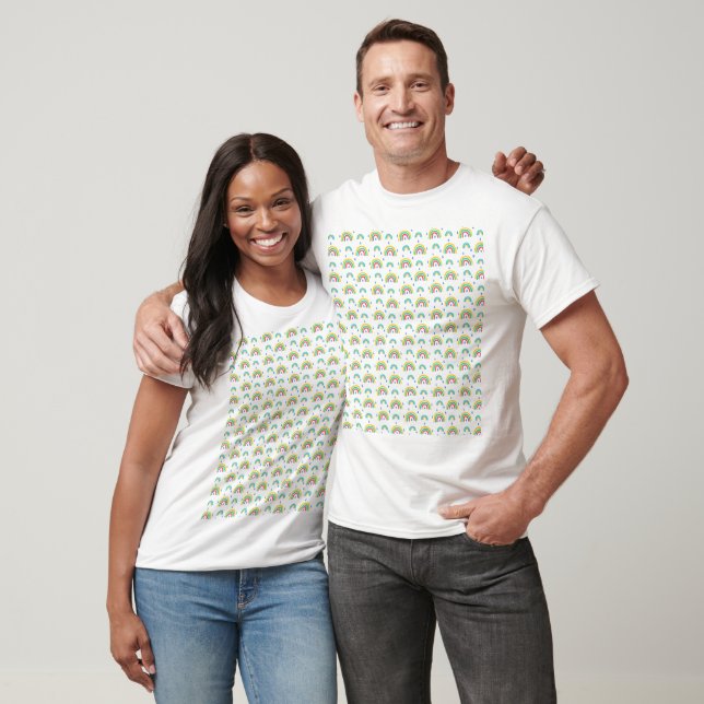 Camiseta Boho Rainbow Pattern (Unissex)