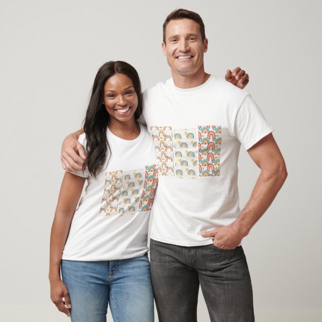Camiseta Boho Rainbow Pattern (Unissex)