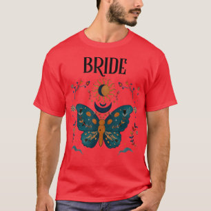 Camiseta Boho Retro Celestial Bachelorette Bride Bridesmaid