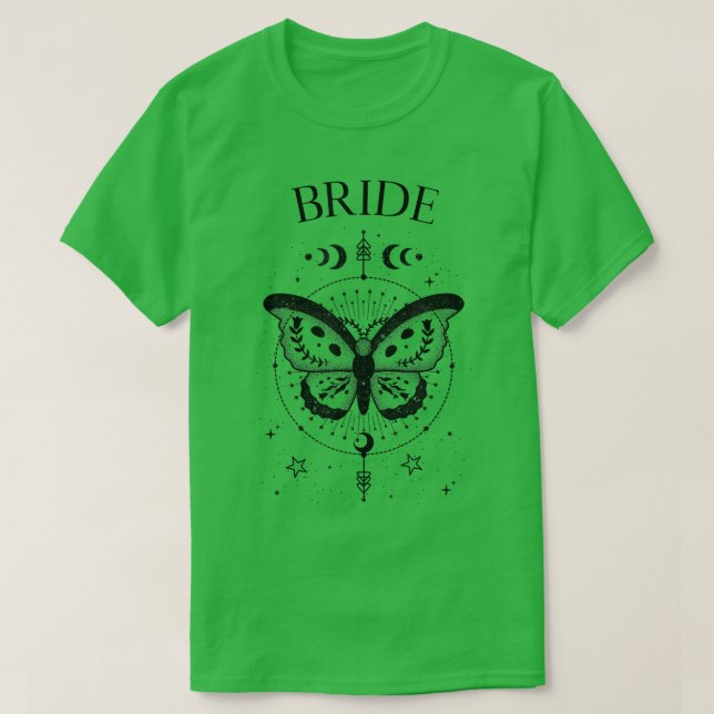 Camiseta Boho Retro Celestial Bachelorette Bride Bridesmaid (Frente do Design)