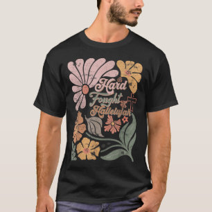 Camiseta Boho Retro Christian Duro Lutou Contra Aleluia Hom